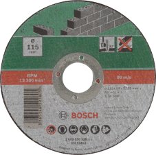 Bosch SKÆRESKIVE STEN 115X2,5MM LIGE