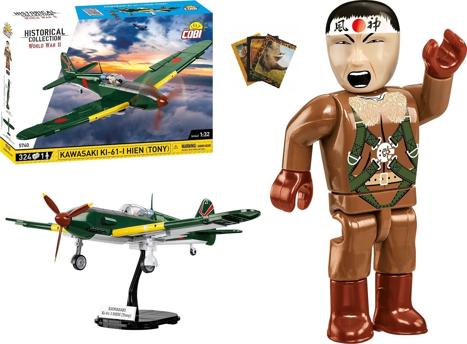 Cobi Klocki Historical Collection WWII KAWASAKI KI-61-I HIEN (TONY) 324K