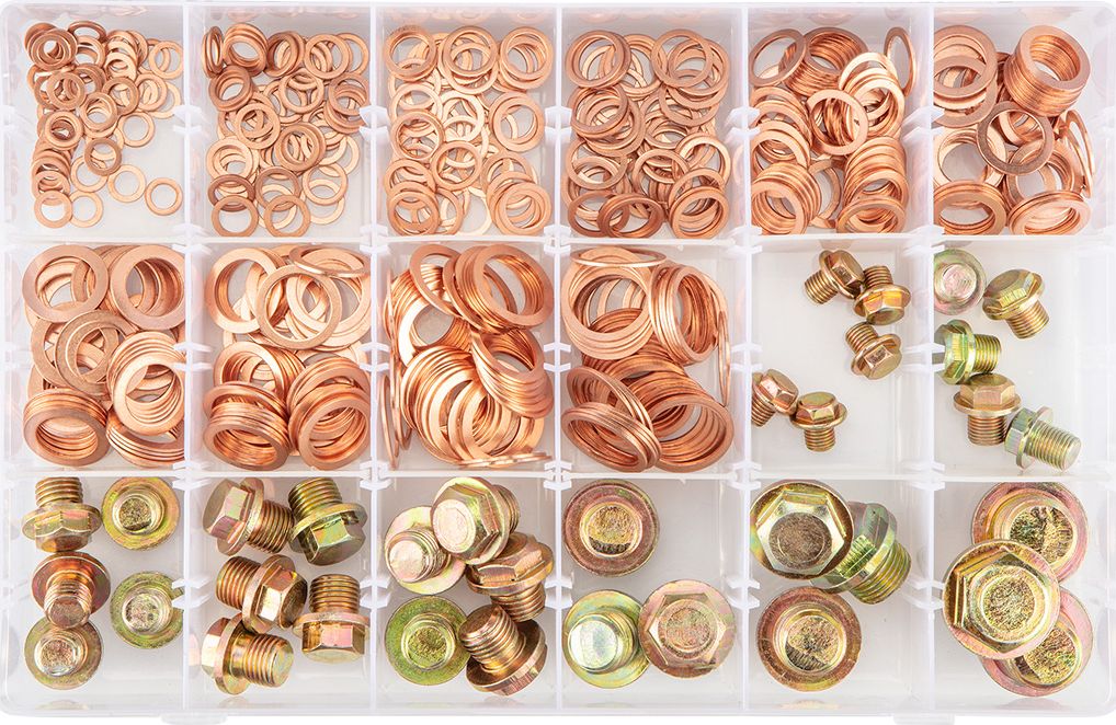 Neo Korki z uszczelkami miedzianymi 534 sztuki (11-974)