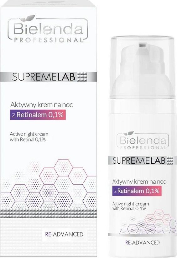 Bielenda SupremeLab Re-Advanced aktywny krem na noc z Retinalem 50ml