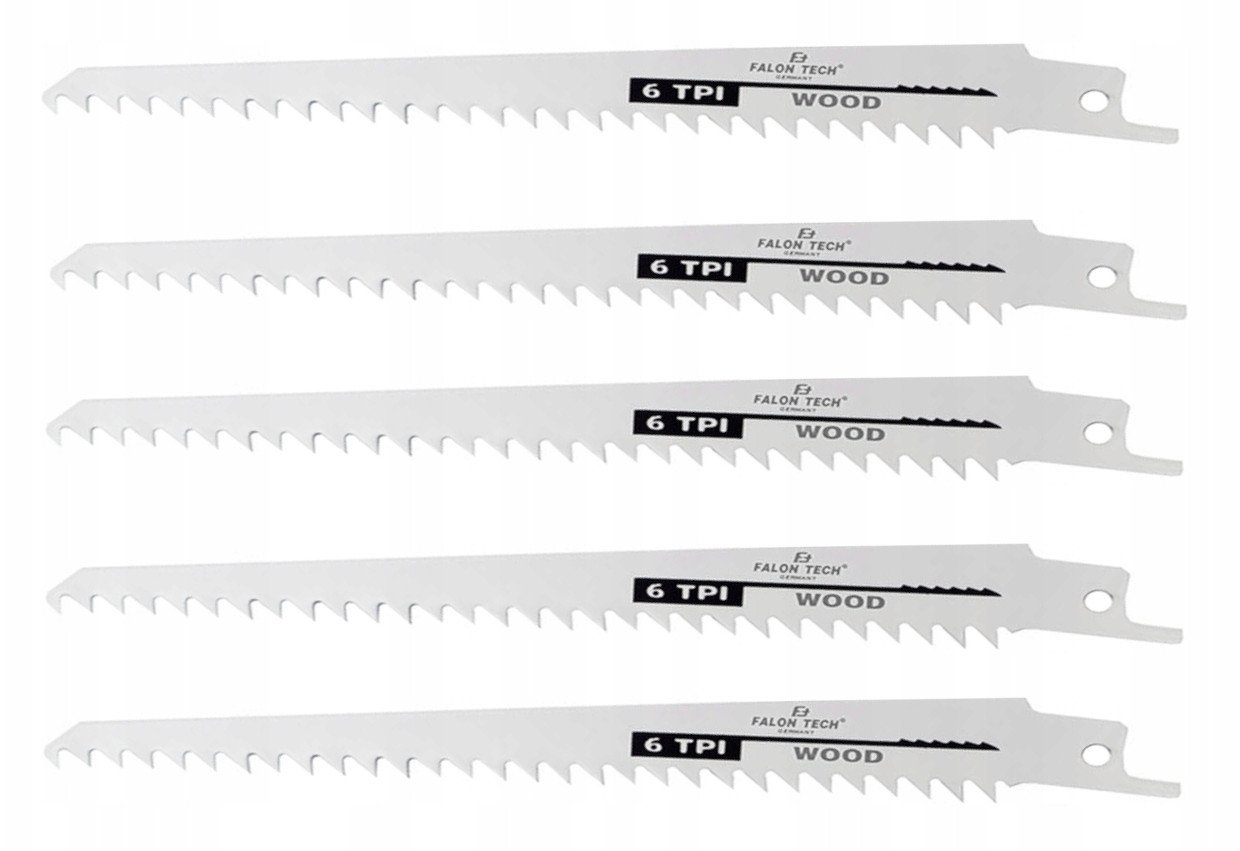 Brzeszczot do pił szablastych Falon-Tech do drewna 150mm 5 szt.