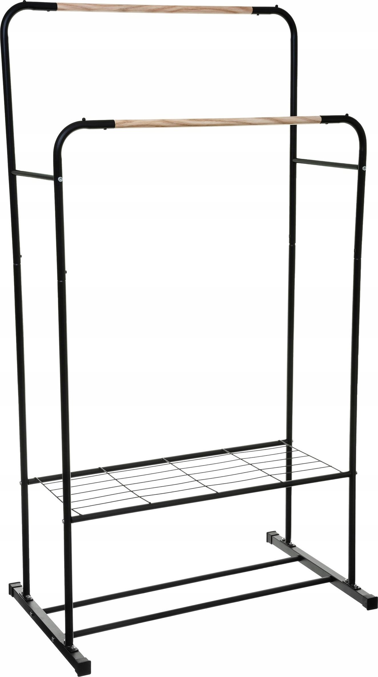 5five Wieszak do przedpokoju z półką na buty, 2 drążki, 80x50x150 cm