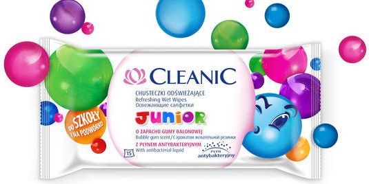 Cleanic Junior Chusteczki odświeżające 1x15 szt.