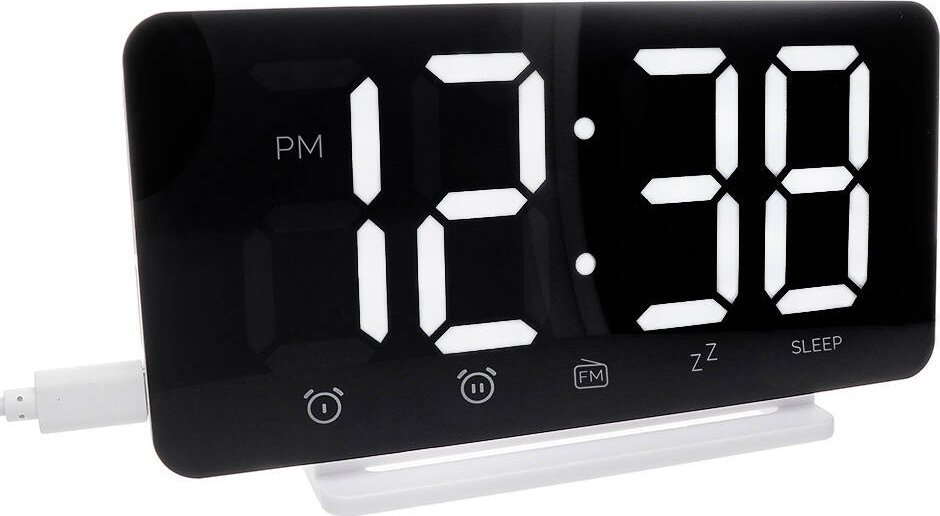 Zegarek Triton Zegar budzik LED Prim C02P.4306.00 z radiem FM .