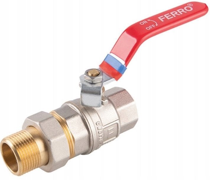 Ferro KFPS21 ZAWÓR KUL. WODNY Z RĄCZKA 3/4'' NAKR-WKR ŚRUBUNEK, F.POWER