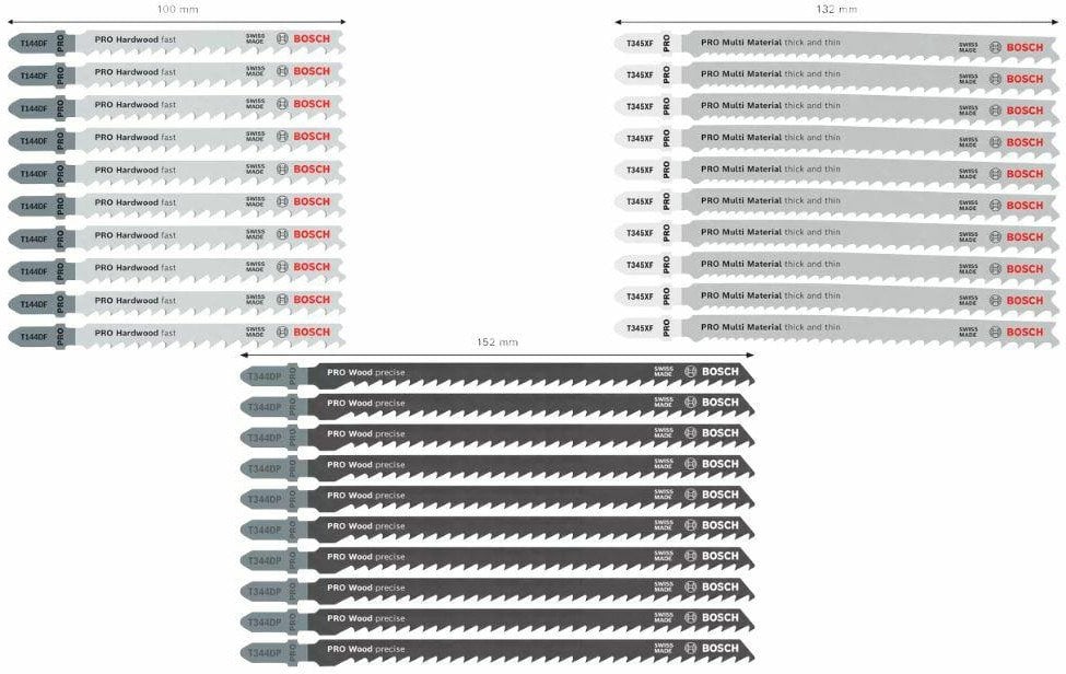 BOSCH BRZESZCZOT T ZESTAW PRO WOOD AND METAL ROUGH CUT 100mm 30szt.