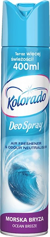 Kolorado Kolorado Deo Spray - Odświeżacz powietrza w spray'u, 400 ml - Ocean breeze