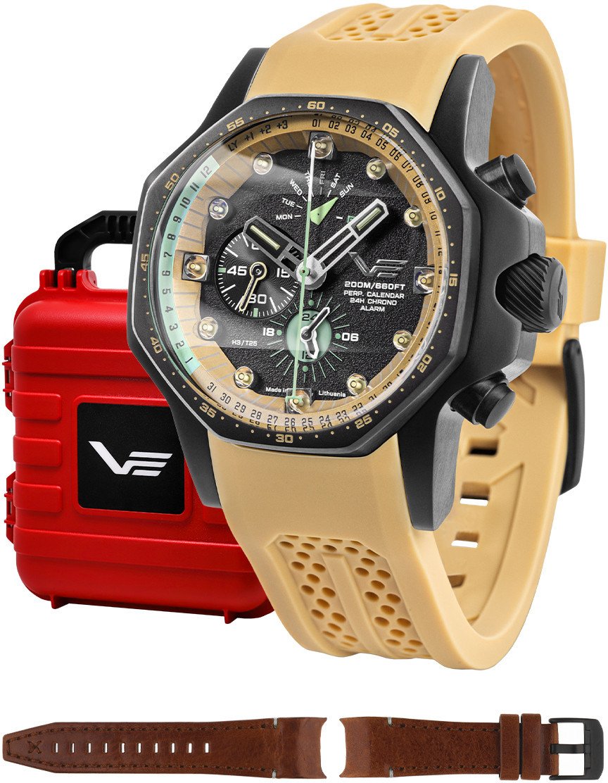 Zegarek męski Vostok Europe YM86-640C697S beżowy