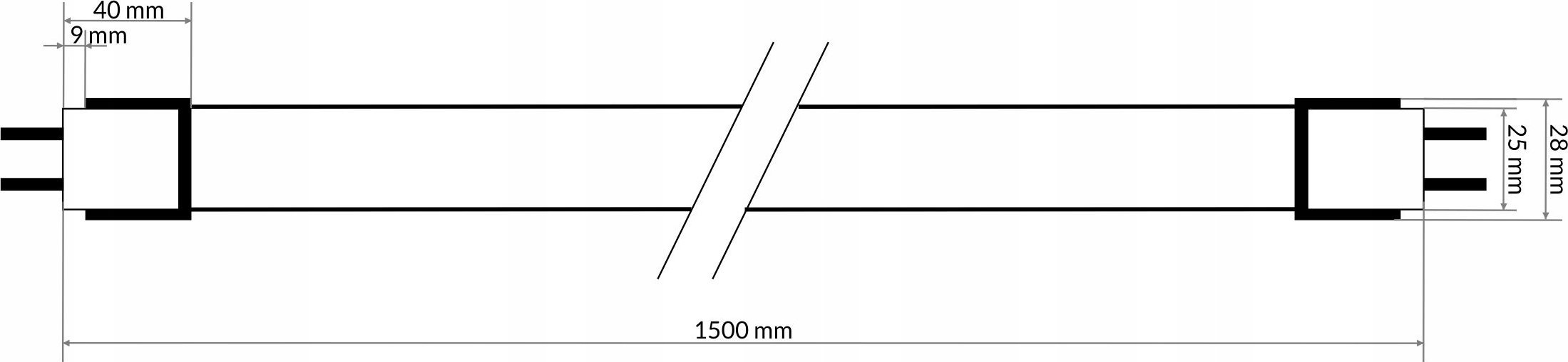 Świetlówka Ecolight Świetlówka LED G13 T8 HIGH-LUMEN 130LM/W 1500mm 25W LED 25W-CW 3250lm 6500K EC79410