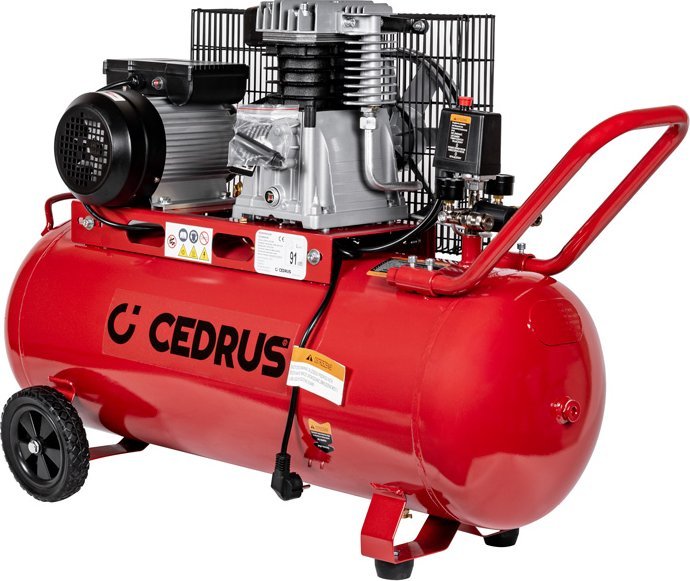 Cedrus CEDRUS KM100 SPRĘŻARKA TŁOKOWA KOMPRESOR TŁOKOWY OLEJOWY 100L - EWIMAX - OFICJALNY DYSTRYBUTOR - AUTORYZOWANY DEALER CEDRUS