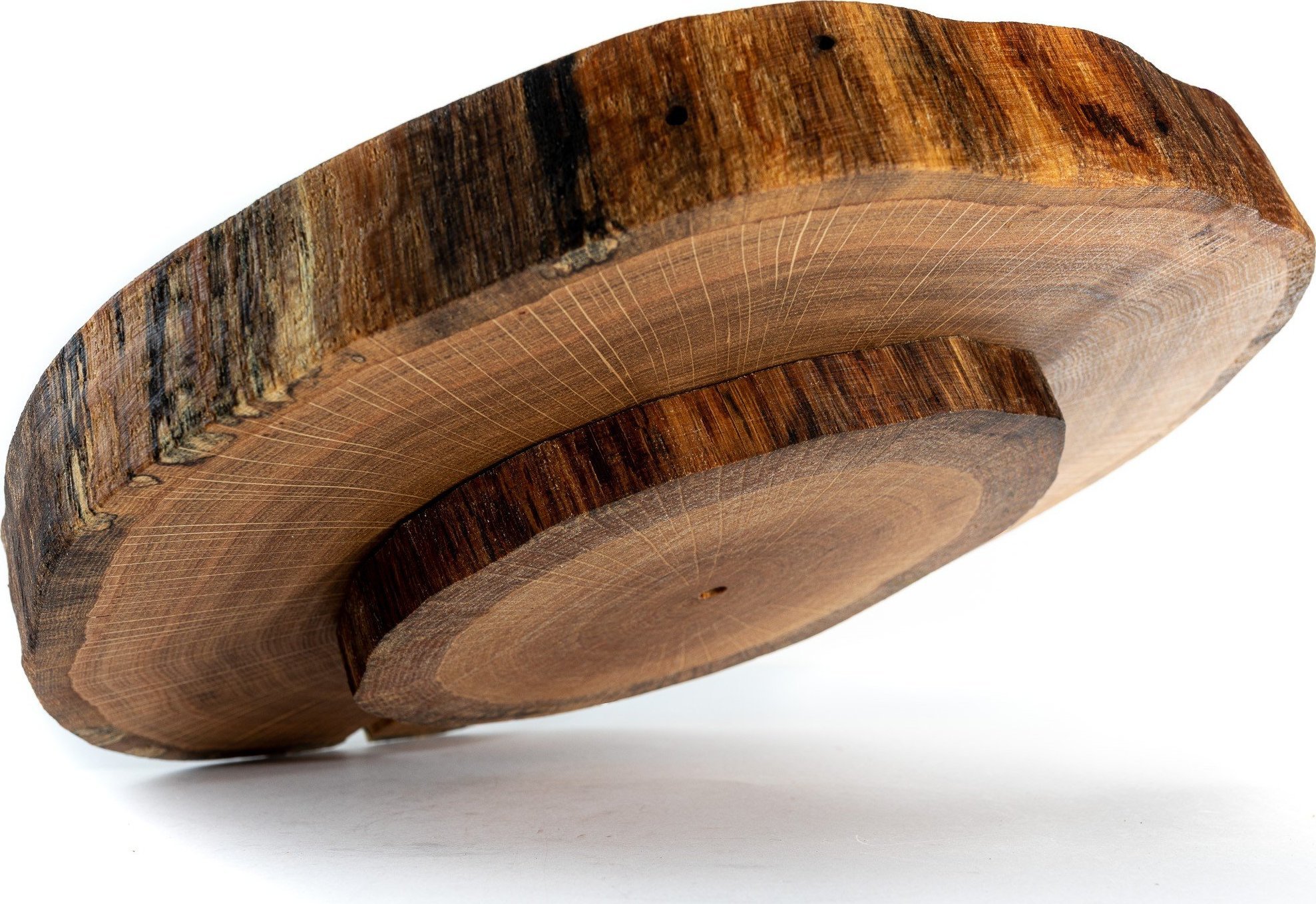 Wamar-Sosenka Taca Obrotowa /śr. 30-35 cm/ Drewno Dębu bez Kory Olejowany Drewno dębowe Naturalny PDOD_3035X40_DOTO / Wamar-Sosenka