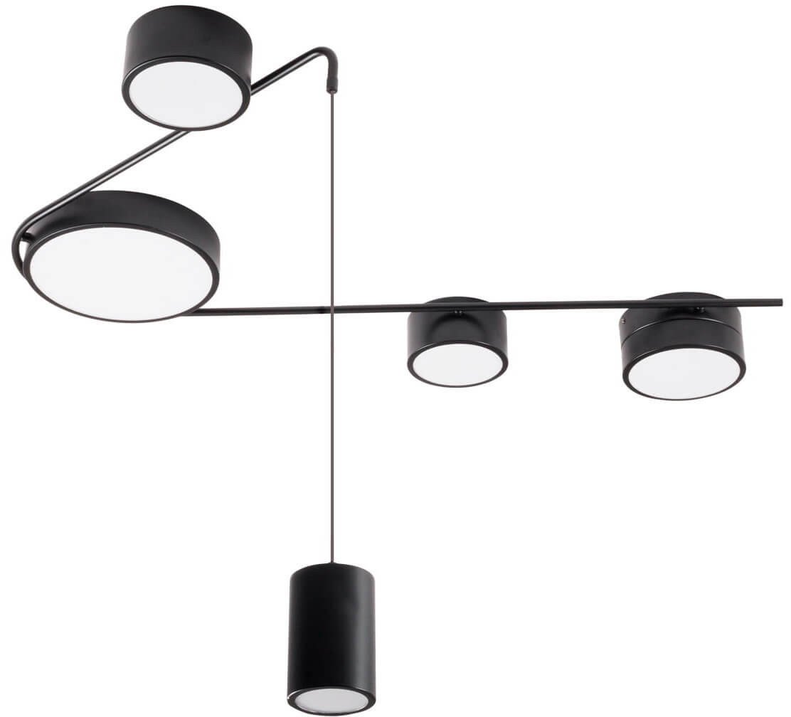 Salonowa lampa sufitowo-wisząca ZUMAIA C0250 Maxlight LED 32W 3000K okręgi czarny