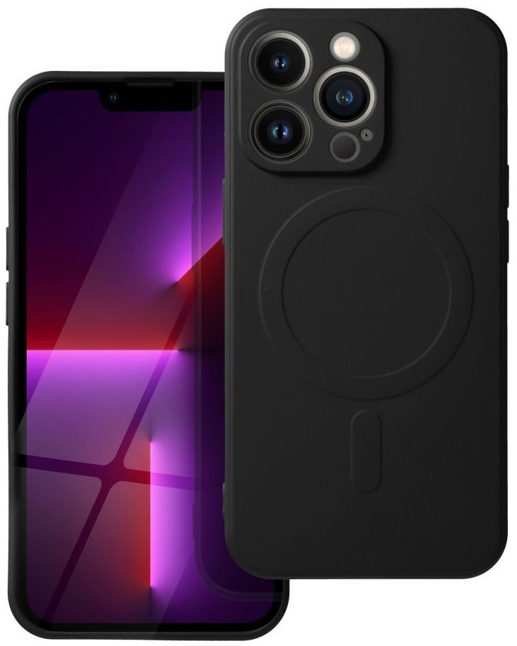 Futerał SILICONE MAG COVER kompatybilny z MagSafe do IPHONE 17 Pro Max czarny