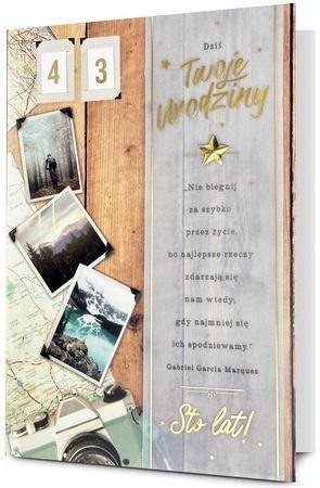 Karnet B6 Urodziny (wymienne cyfry)