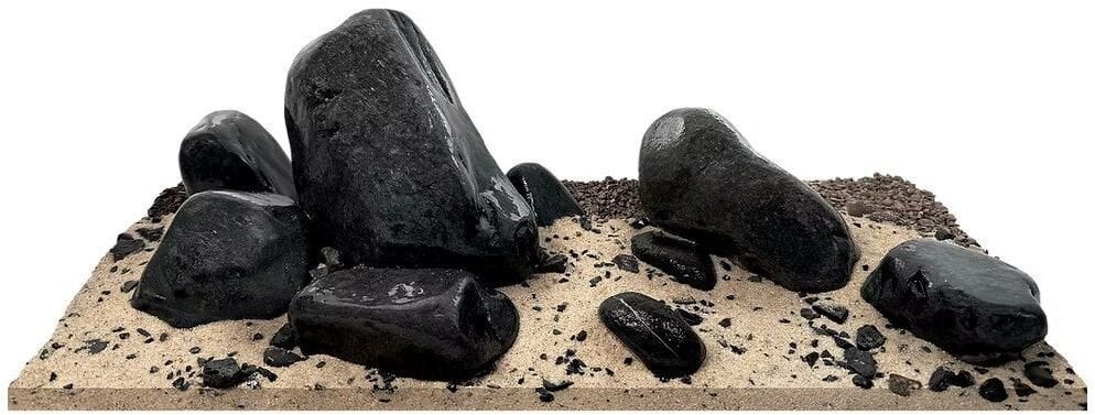 Bosch WIO Black Allure River, zestaw do dekoracji, do akwarium, czarny i jasny beż, 19 kg, pudełko