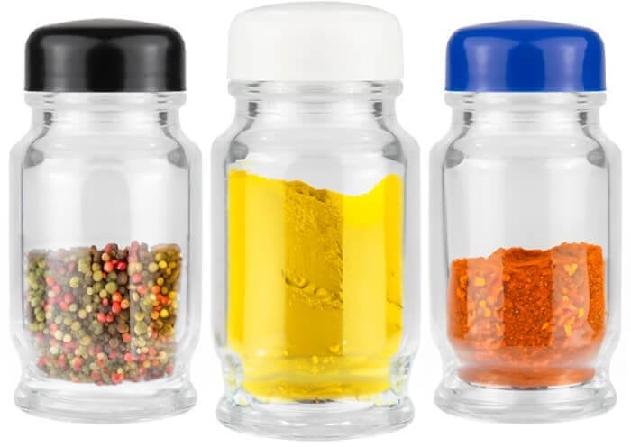 10x Słoiki na przyprawy 50ml Szczelny Słoik Pojemnik Zestaw