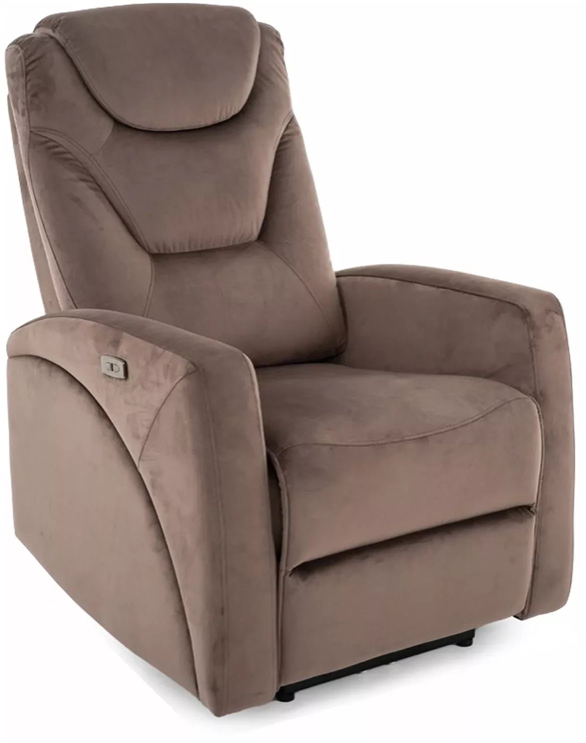 Fotel rozkładany elektrycznie KRONOS VELVET cappuccino