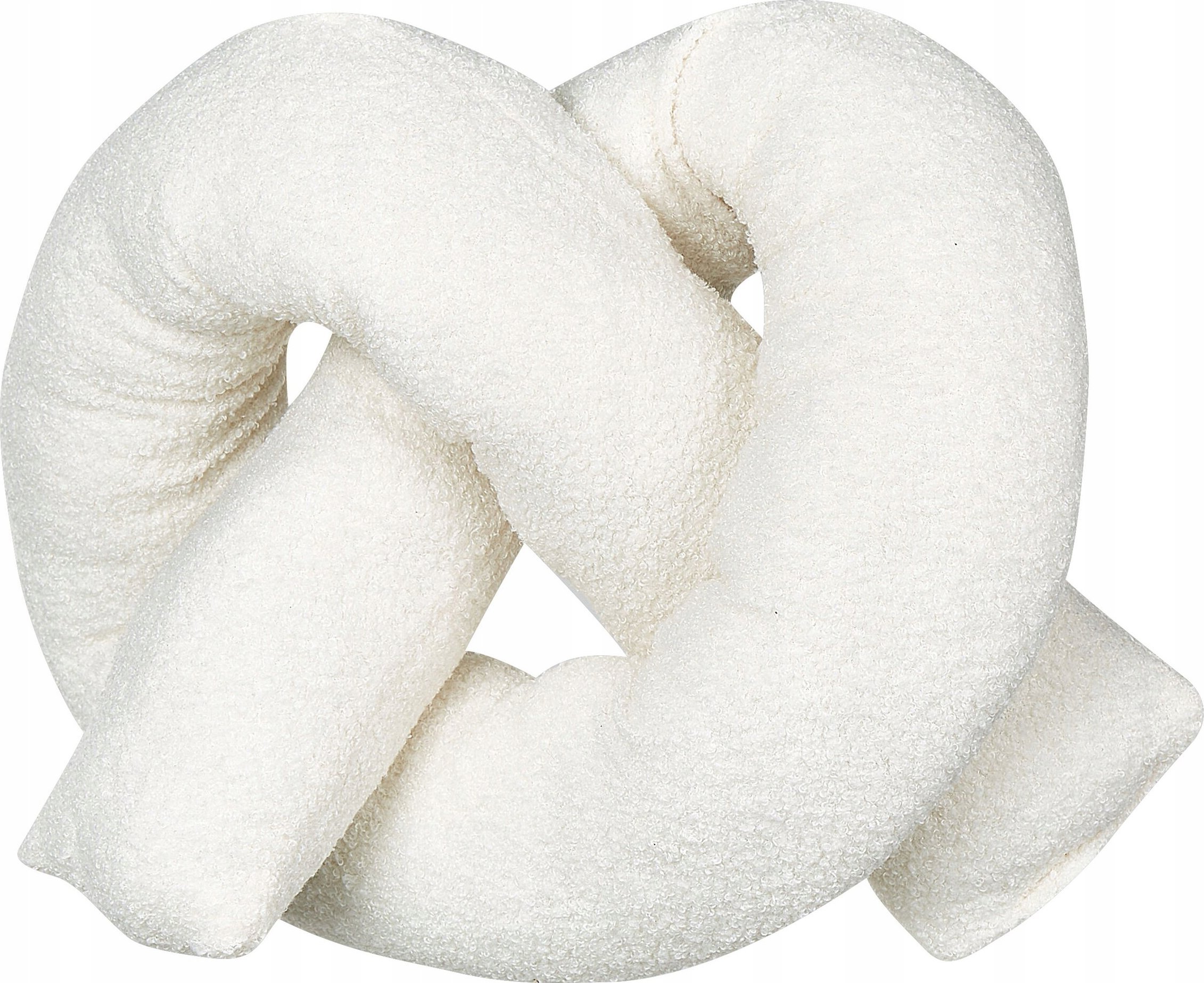 Beliani Poduszka dekoracyjna teddy 172 x 14 cm biała GLADIOLUS