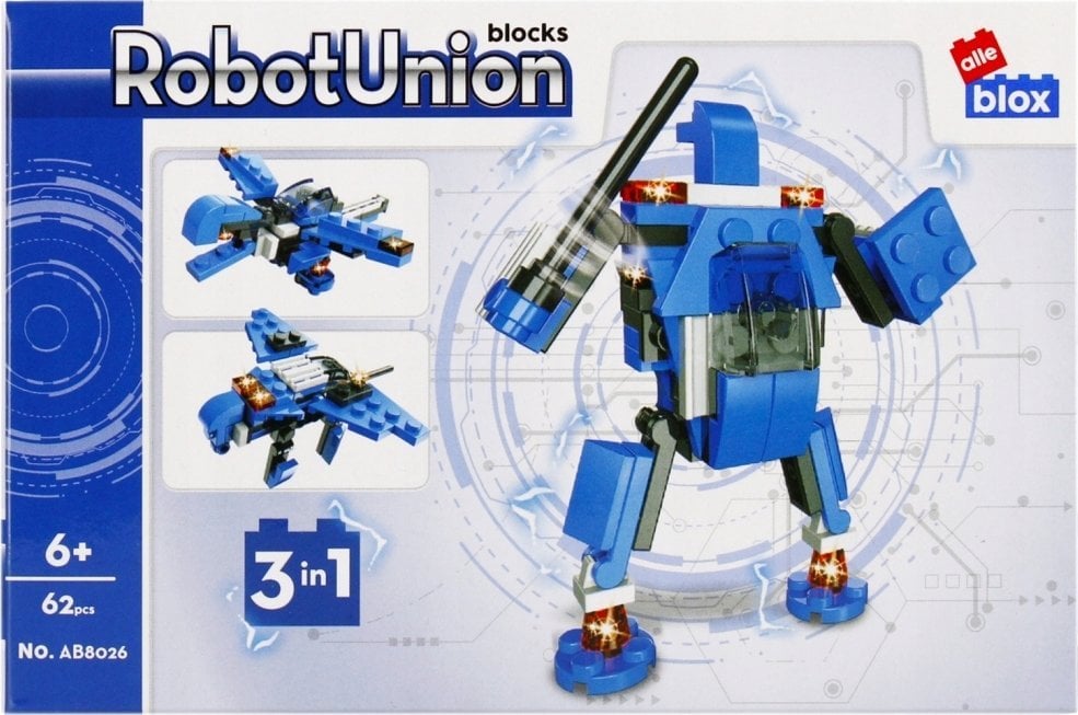 ALLEBLOX KLOCKI KONSTR ALLEBLOX ROBOT 62EL 15X10X5 PUD 1