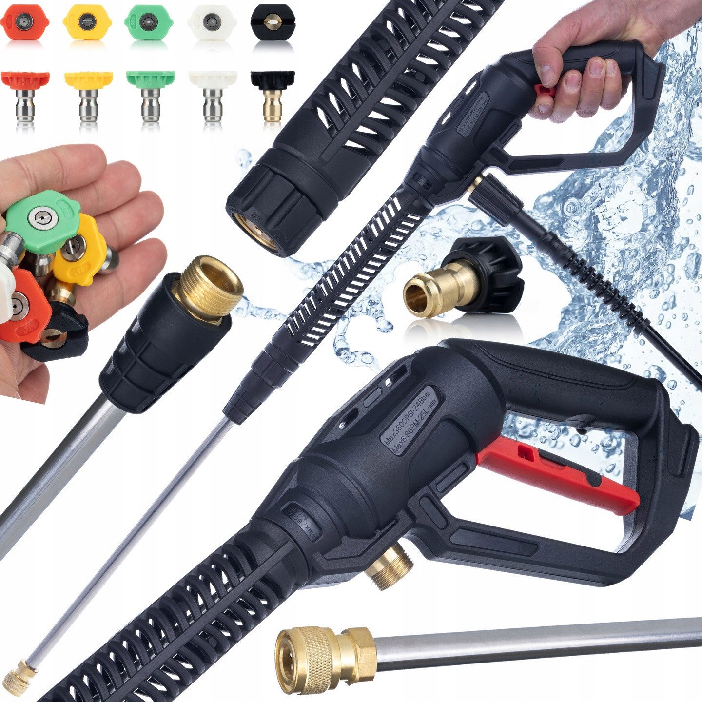 PISTOLET KRANZLE KARCHER M22 LANCA 86+SZYBKOZŁĄCZE 5 DYSZ MYJKA CIŚNIENIOWA