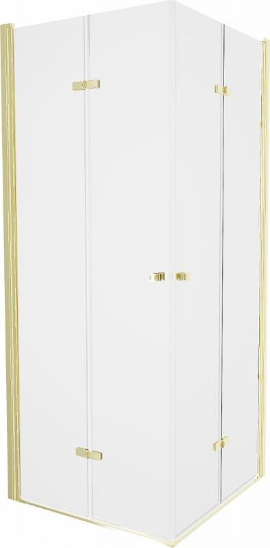 Mexen Mexen Lima Duo kabina prysznicowa składana 70 x 70 cm, transparent, złoty - 856-070-070-50-00-02