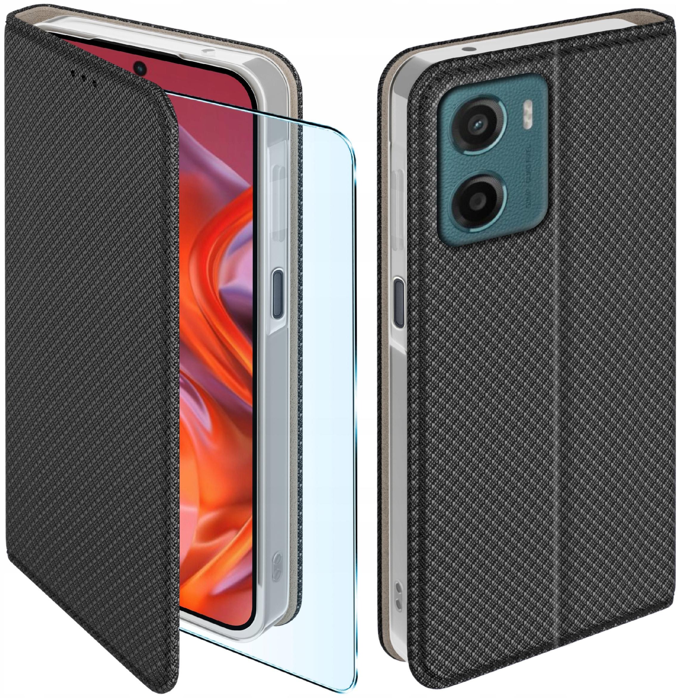 Etui z klapką do Motorola Moto G05 | E15 Zamykane Futerał + Szkło