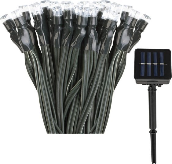 Platinium Łańcuch solarny LED 200 diod girlanda lampki białe