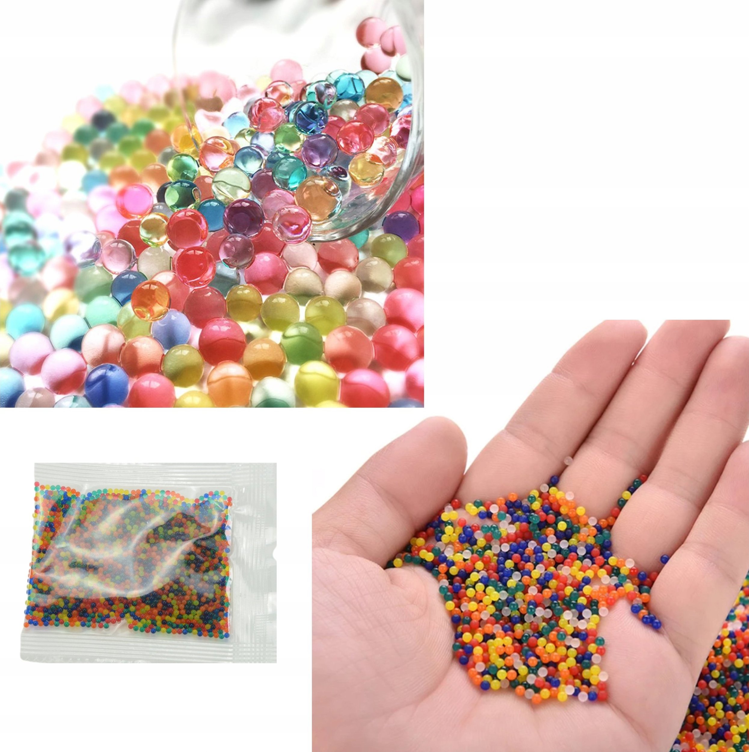 Skleplolki WODNE KULKI ŻELOWE KWIATKÓW KARABIN 7-8mm 3000 SZT