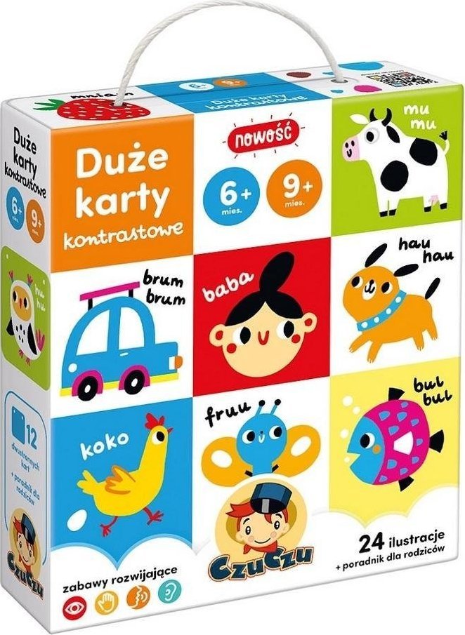 Bright Junior Media CzuCzu Duże karty kontrastowe 6-9 mies.
