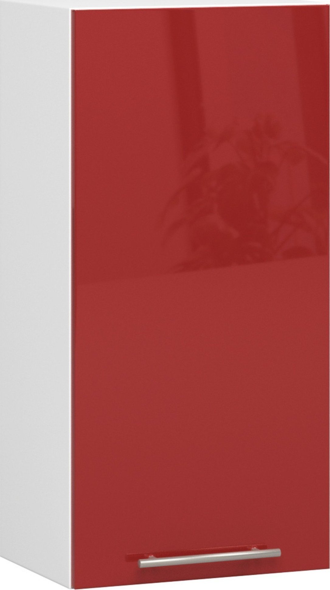 Fabryka Mebli Akord WISZĄCA SZAFKA KUCHENNA OLIWIA W 40cm BIAŁA-CZERWONY POŁYSK H720