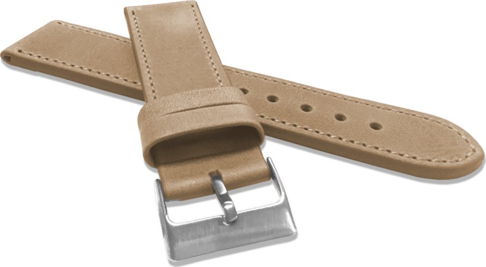Lavvu LAVVU Beżowy szyty pasek SPORT z luksusowej skóry Top Grain - 22