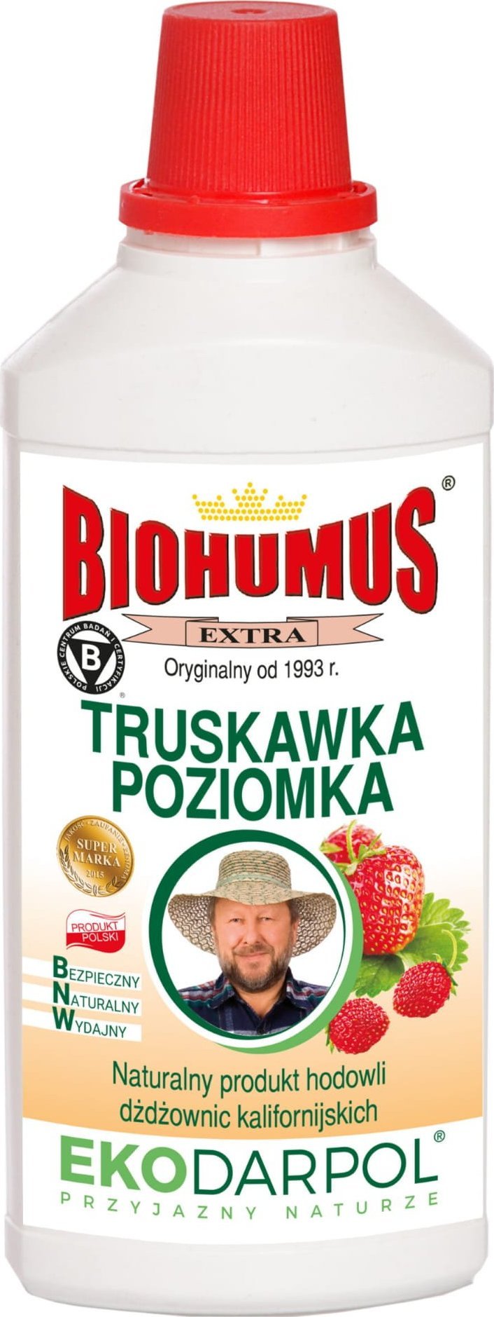 EkoDarPol Biohumus Extra Truskawka Poziomka 1 l + 20% Gratis