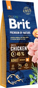 Brit Premium By Nature Adult M Medium 15kg