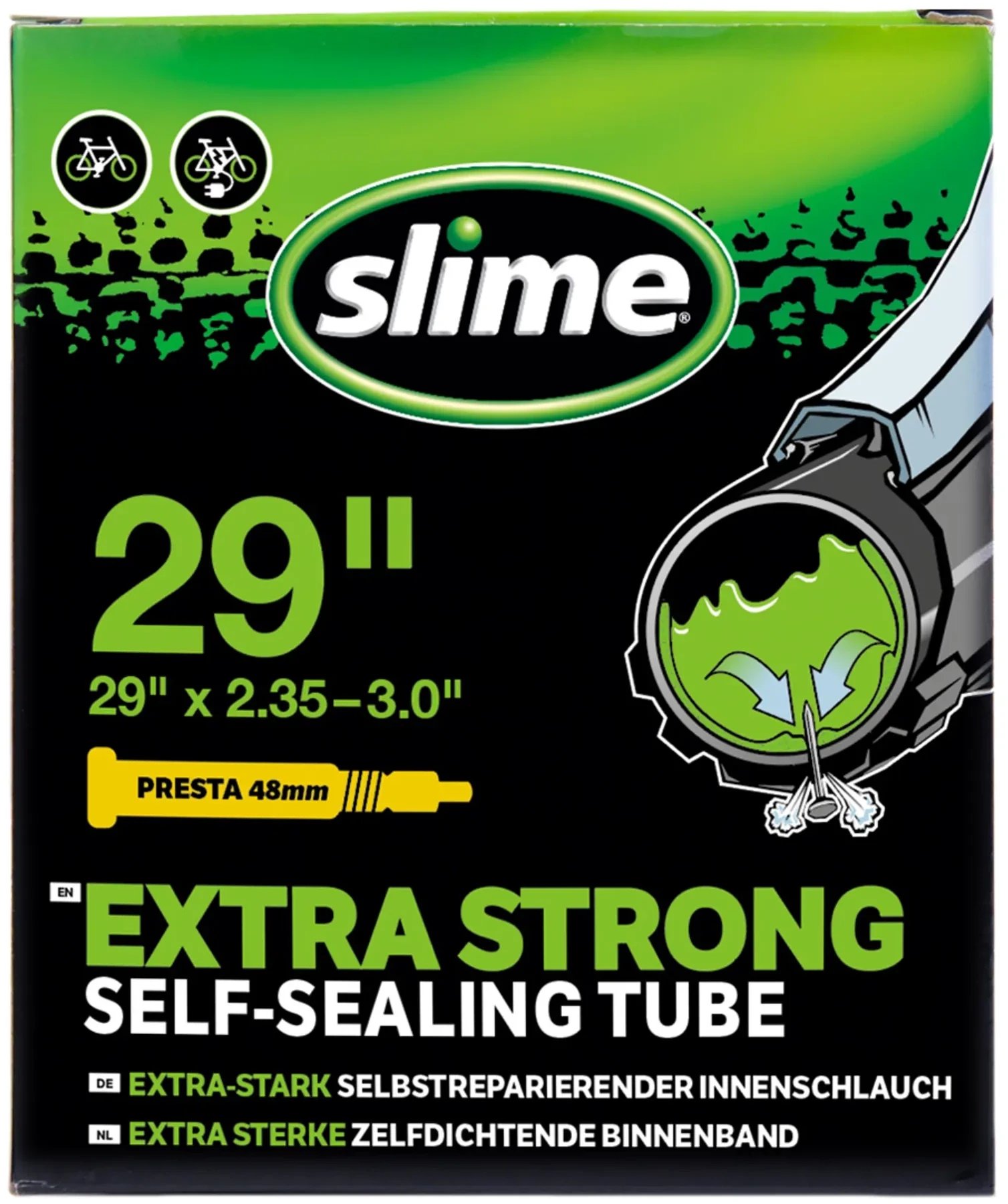 Kenda Dętka self-sealing Slime 29 x 2.353.00, wentyl Presta 48 mm Uniwersalny