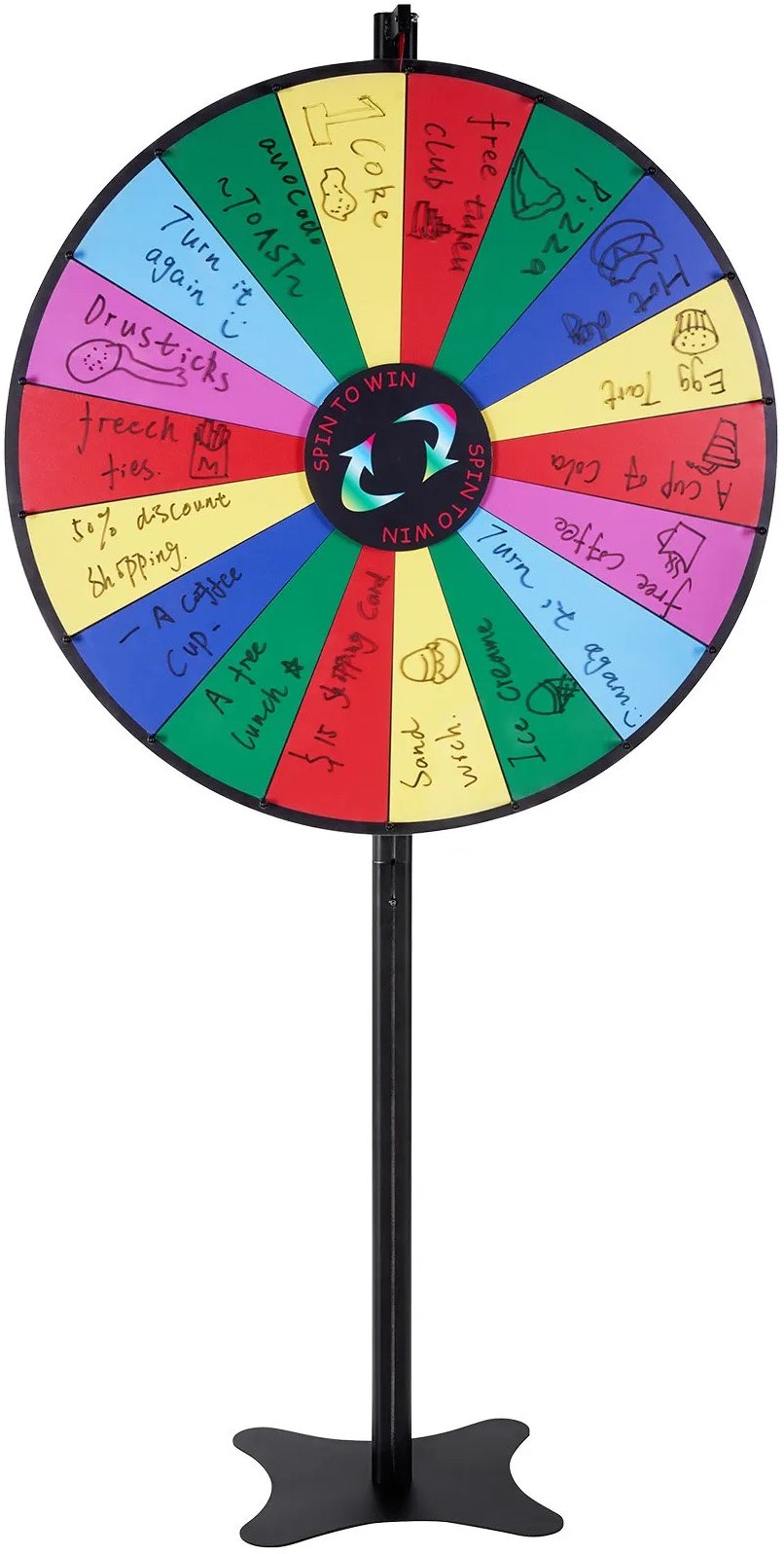 Koło Fortuny 91 cm Tablica Suchościeralna, Stojak Stołowy, Podłogowy
