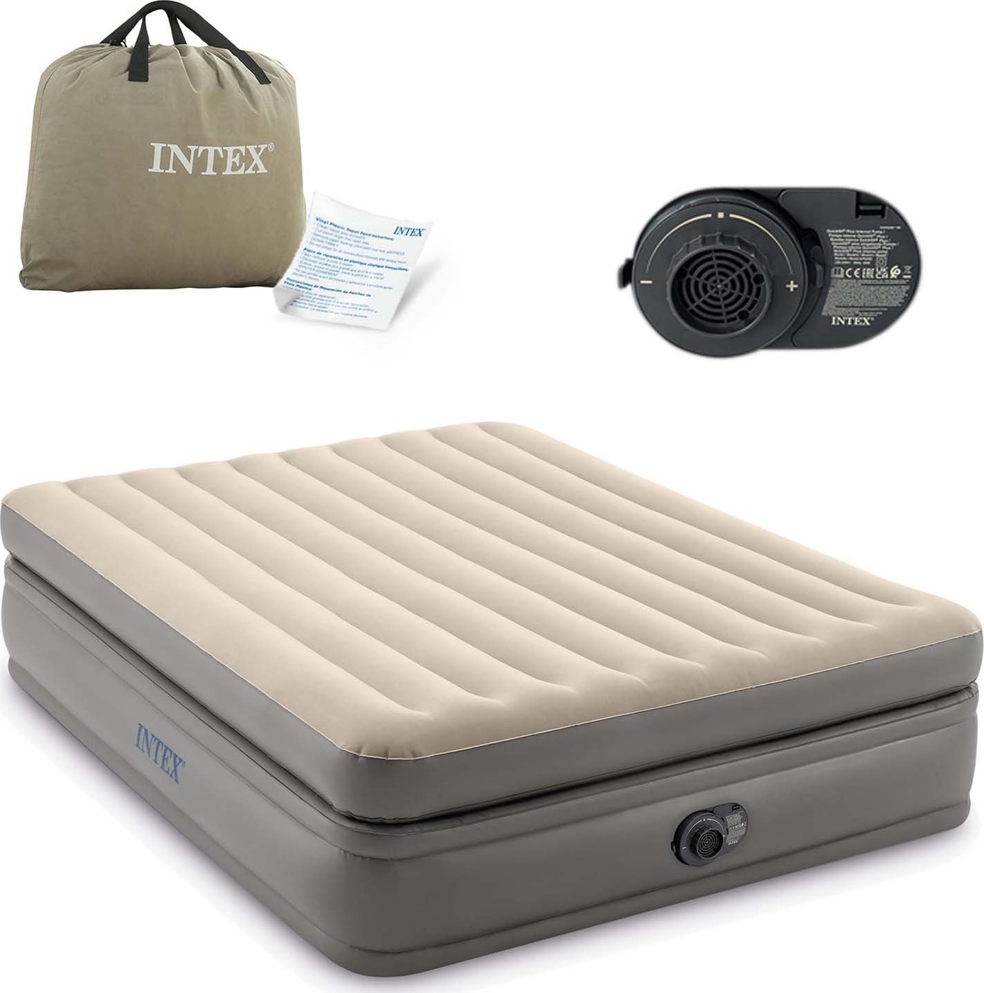 Triton Materac dmuchany z wbudowaną pompką elektryczną 203x152x51 cm INTEX 64164ND