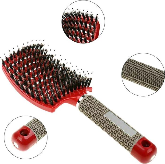 Aptel Szczotka do włosów profilowana do rozczesywania 10-rzędowa AG647E