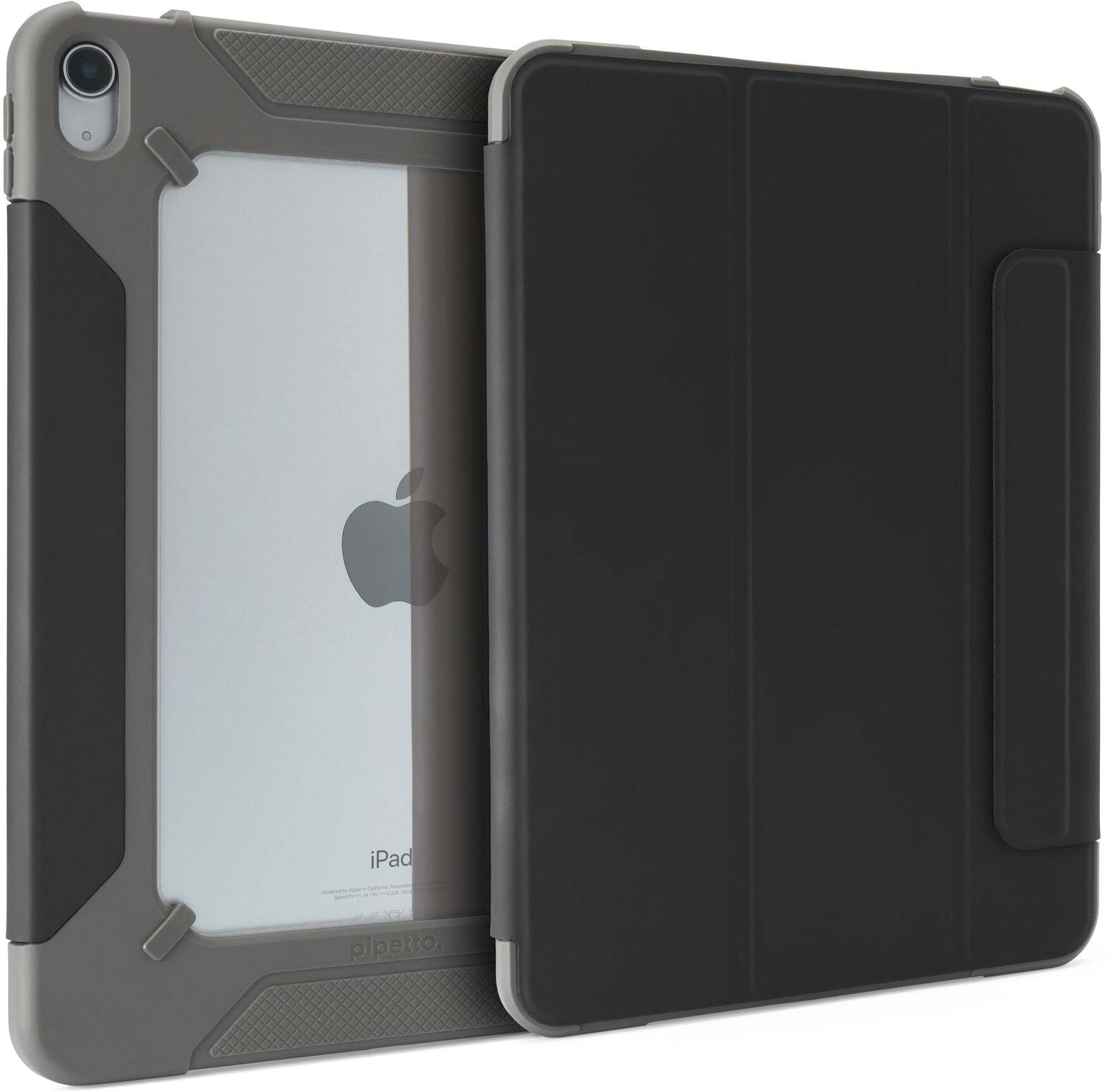 Pipetto Shield 360 Folio Case, black - iPad (A16) / iPad (2022)