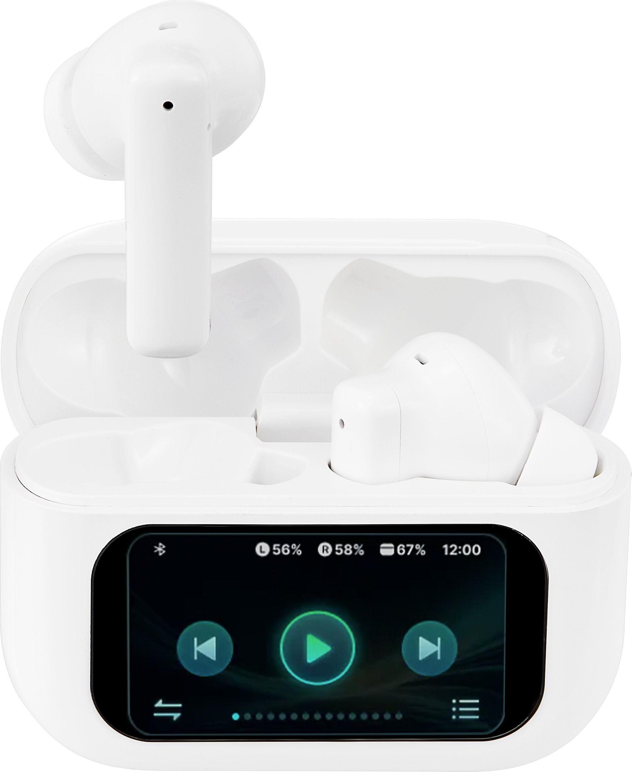 Słuchawki Streetz T600 TWS słuchawki STREETZ z LCD ANC i ENC białe / T600-WHT / 6612113