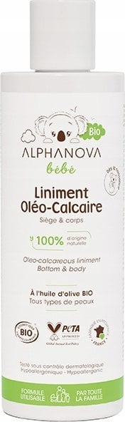 Alphanova Bebe Alphanova Bebe Bio, Emulsja oczyszczająca z kompleksem pielęgnacyjnym do okolic pieluszkowych, 200ml