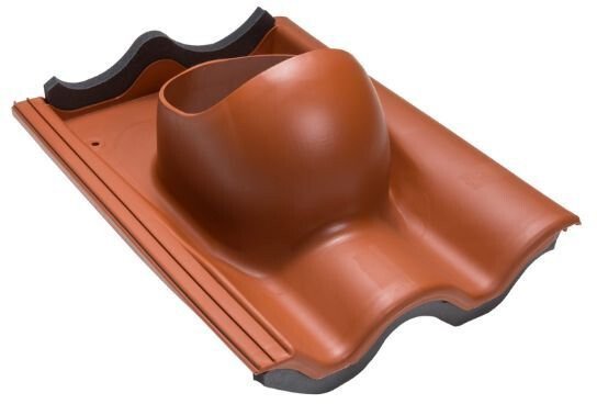 Poujoulat Dachówkowe przejście dachowe profil S 74021 Ceglany one size