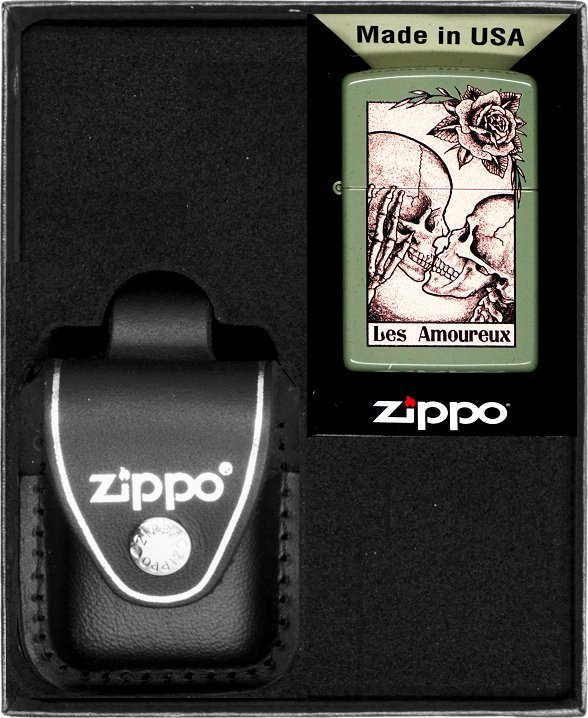 Zestaw ZIPPO Zapalniczka DEATH KISS Prezentowy No3