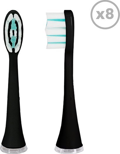 Końcówka Smiley Końcówki do szczoteczki sonicznej Smiley Pro Daily Clean 8 szt. czarne
