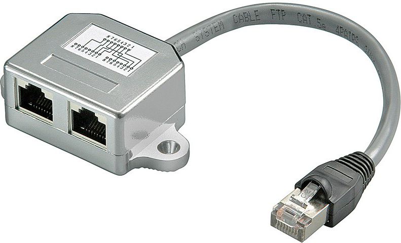 Goobay T-Adapter, RJ45 - 2xRJ45, CAT5 (68908)