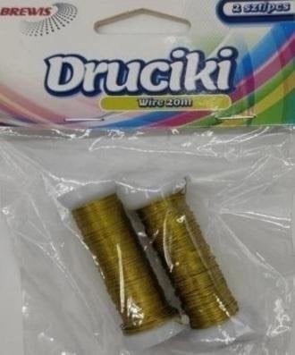 BREWIS Drucik florystyczny złoty 20m