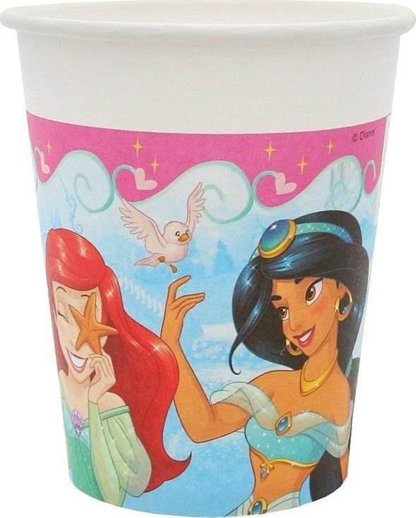 Kubeczki papierowe Princess Live Story 200ml 8szt