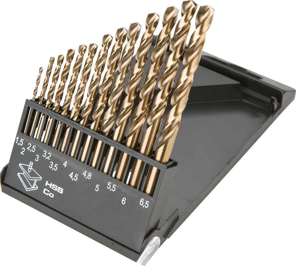 Wiertło Graphite do metalu kobaltowe walcowe 1,5 2 4,5 4 5,5 5 4,8 3 2,5 3,5 6 3,2 6,5mm zestaw (57H088)