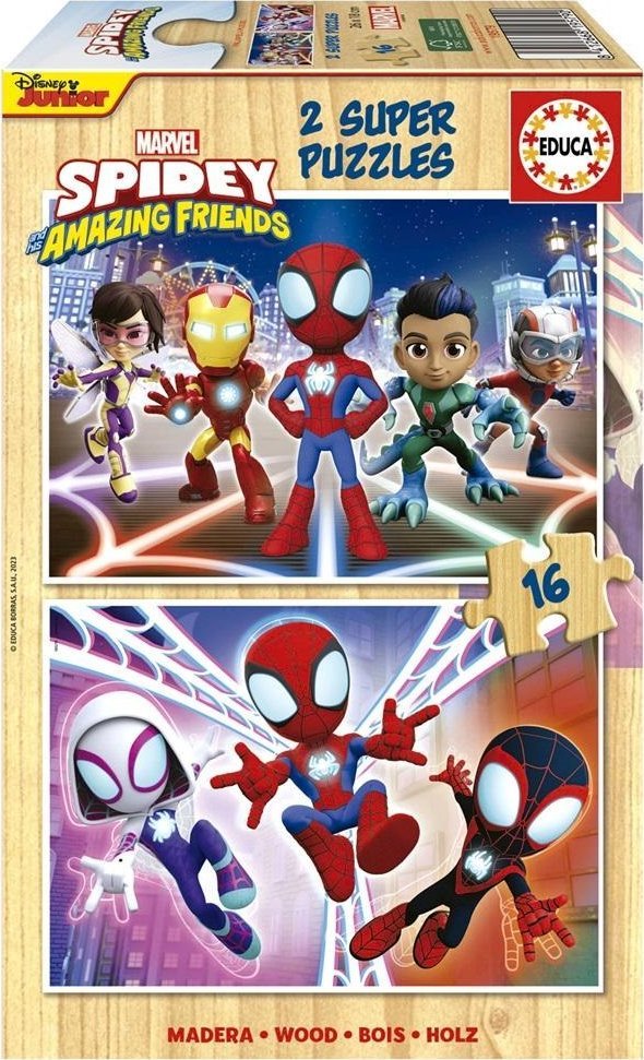 Puzzle 2x16 Spidey i Super-Kumple (drewniane)