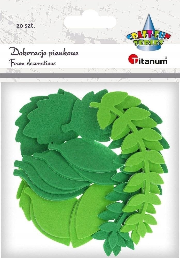 Titanum Naklejki piankowe li¶cie paproci 27x85mm 20szt