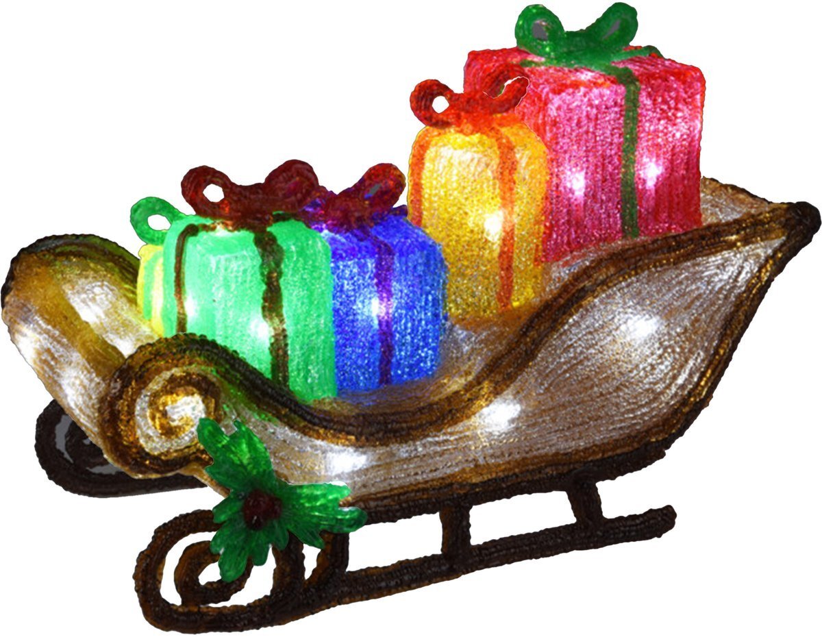 Dekoracja świąteczna Świecąca dekoracja świąteczna Saneczki